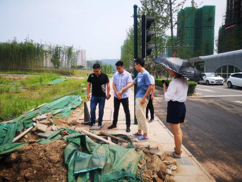 临港公司开展在建重点工程巡检工作